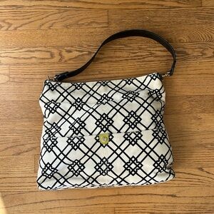 Spartina 449 Daufuskie island linen and leather tote
